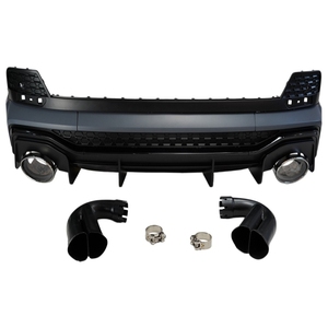 Pare-chocs arrière avec diffuseur pour <span class=keywords><strong>Audi</strong></span> Q3 <span class=keywords><strong>RSQ3</strong></span>, matériau PP, modèle <span class=keywords><strong>Sportback</strong></span> 2019-2024 - Product Image 2