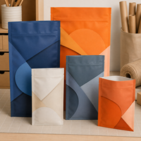 Sacs opaques imprimés sur mesure, pochettes à trois soudures latérales pour inserts de commandes e-commerce, impression de logo artistique de qualité supérieure