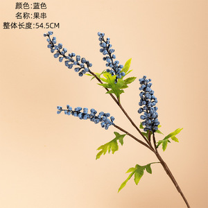 AF1032 fiori artificiali per la decorazione stelo Spray di bacche di uccelli rossi di bacche finte decorazione di fiori di <span class=keywords><strong>melograno</strong></span> - Product Image 4