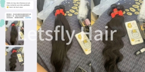Promotion Letsfly : Lots de 20 mèches de cheveux humains 100% naturels, lisses et ondulés, 18 pouces, 880 grammes, cheveux brésiliens, trame droite, vente en gros 9A - Product Image 2