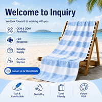 Multifunctional Quick-Dry Cotton Baby Bath Towel & Beach Blanket for Travel