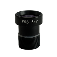 Lentes de cámara de inspección M12 Machine Vision 6MP con filtro de corte IR Formato de imagen de 1/2 "F6mm FNO5.6 M12 S Lente de montaje