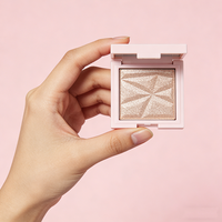 Poudre de surbrillance végétalienne en gros diamant pressé paillettes surligneur Palette haute pigment marque privée surligneur visage maquillage