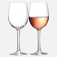 Verres à vin en cristal sans plomb à long pied, transparents, 470 ml, pour vin blanc et rouge, vente en gros