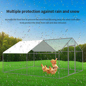 Vente en gros Cadre galvanisé Portable Grillage Poule <span class=keywords><strong>Cage</strong></span> Maison Extérieure Poulailler Mobile Grande <span class=keywords><strong>Cage</strong></span> Lapin pour Volaille - Product Image 4