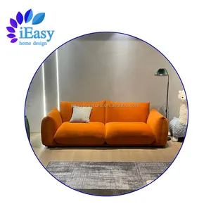 New arrival living room furniture three seater velvet fabric compression sofas sectional sponge compressed foam sofa in the box