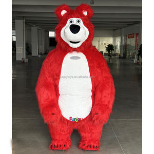 Kostum Cosplay tiup beruang coklat maskot dewasa 2*2.6*3m dapat disesuaikan untuk pesta Halloween hiburan - Product Image 5