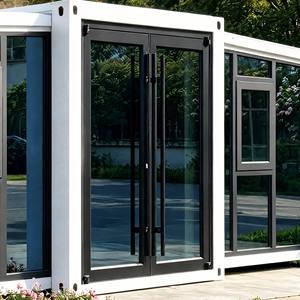 <span class=keywords><strong>Maison</strong></span> conteneur extensible à un étage, bâtiment modulaire préfabriqué avec façade vitrée, structure en acier étanche pour complexe hôtelier, café, boutique - Product Image 2