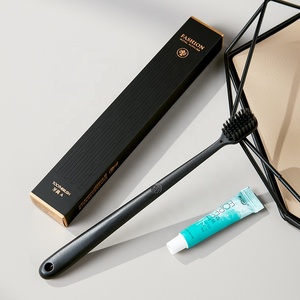 Kit dentale Eco di lusso usa e getta per Hotel a 5 stelle spazzolino da denti con Logo personalizzato con dentifricio Set di articoli da toeletta dell'hotel - Product Image 6