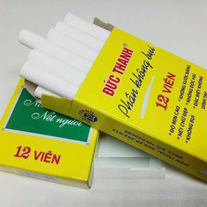 OEM 12 pièces/boîte Craie blanche sans poussière Duc Thanh, résistante aux bris, pour calligraphie, trait fin, sans danger pour les enfants, commerce d'exportation - Product Image 5