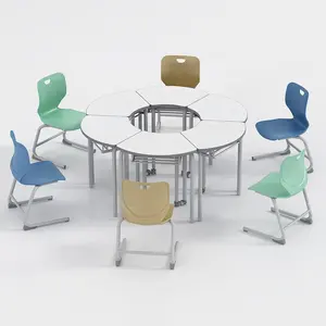 Foshan toptan katlanır okul mobilyaları sandalye sınıf masa masaları öğrenci çalışma okul eğitim sandalye
