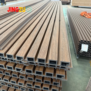 Revestimiento de <span class=keywords><strong>Paneles</strong></span> de Pared Exteriores de WPC, Material de Revestimiento de <span class=keywords><strong>Madera</strong></span> de <span class=keywords><strong>Imitación</strong></span> de Plástico Extraíble, Panel Decorativo de PVC <span class=keywords><strong>para</strong></span> Exteriores - Product Image 1