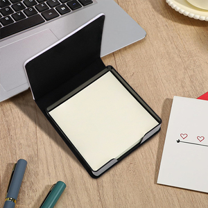 Cá nhân hoá tùy chỉnh PU da vuông dính Lưu ý trường hợp thăng hoa trống ghi chú dính hộp - Product Image 3