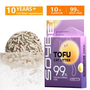 Litière pour chat en tofu écologique en gros, biodégradable et jetable, litière pour chat végétale originale de l'usine, propre et agglomérante - Product Image 2