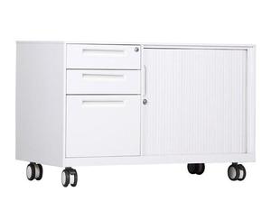Storage Unit for Home Office KD Structure Steel Password-protected Mobile Cabinet with File Folder and Hanger <b>Desk</b> - Product Image 1