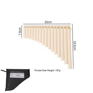 Instrument <span class=keywords><strong>de</strong></span> musique simple pour école d'étudiant 16 tubes en ABS anti-chute 18 tubes flûte <span class=keywords><strong>de</strong></span> <span class=keywords><strong>pan</strong></span> type basson - Product Image 6