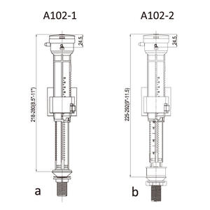 <span class=keywords><strong>Compas</strong></span> Pièces de réservoir d'eau de haute qualité Top double filtre Anti-sale 8.5-11 "Valve de remplissage avec flotteur simple - Product Image 2