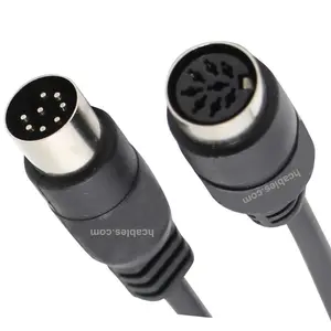 4/5/6/7/8/9P pin mini din cable male to male can custom made ID 5 Pin DIN Male Audio Cable MIDI to MIDI Connector Interface Jac