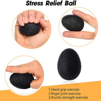 Pelota de Silicona con Forma de Huevo para Ejercicios de Manos, Pelota de Compresión para Entrenamiento de Fuerza de Dedos y Rehabilitación