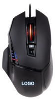 Souris de jeu OEM ODM Mous, conçue pour une utilisation sur ordinateur portable, filaire, connexion USB 2,4 GHz, orientation de la main droite, rétroéclairage LED, ergonomique
