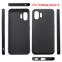 Étuis en TPU véritable mat pour Nothing CMF Phone 2 Pro Soft Silicone Mobile Black Waterproof Cell Phone case