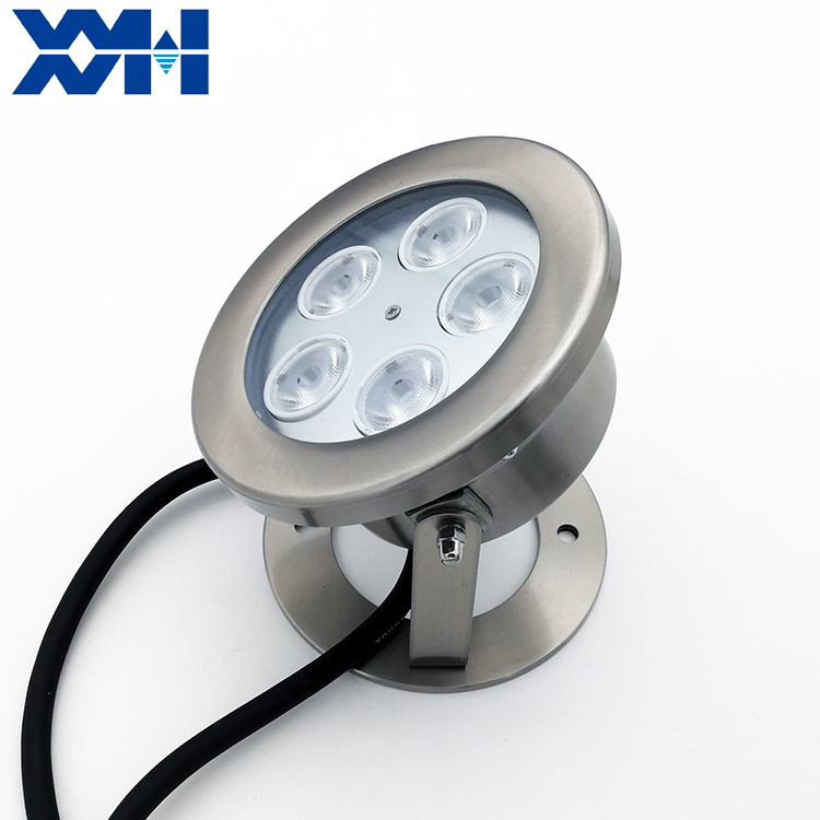 XYH145G Manufacturer Outdoor Ip68 Waterproof Rgb Dmx 24v Submersible Stainless Steel Water Fountain Led Underwater Pool Lights