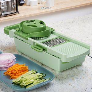 เครื่องหั่นผักอเนกประสงค์ Smile Mom B837 แบบใช้มือ ทำจากพลาสติก พร้อมที่ขูดมันฝรั่ง ที่ขูดแครอท ใบมีดสแตนเลส 18/0 - Product Image 1