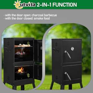 <span class=keywords><strong>Barbecue</strong></span> au charbon de <span class=keywords><strong>bois</strong></span> avec doubles portes, <span class=keywords><strong>barbecue</strong></span> vertical extérieur pour jardin, fumoir au charbon de <span class=keywords><strong>bois</strong></span> - Product Image 5