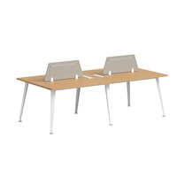 Bureau de travail moderne Mobilier de bureau en bois modulaire 2 4 6 8 personnes Bureau partagé Poste de travail moderne partenaire