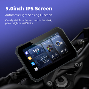 Pantalla Inalámbrica de 5 Pulgadas para Motocicleta con CarPlay y Android Auto, Monitor de Pantalla Dividida, BT, TPMS, DVR, GPS, Navegación - Product Image 3
