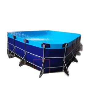 养殖鱼塘框架游泳池PVC篷布用于鱼类养殖沼气和卡车盖的重型强度