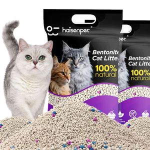 Ball Shape Bentonite <b>Cat</b> <b>Litter</b> Quick Clumping Low Dust Smooth Granules Odor Control <b>Cat</b> <b>Litter</b> OEM Bulk Supply - Product Image 1
