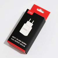 Boîte d'emballage en papier cartonné pour kit d'outils pliable avec impression de logo personnalisée en gros, adaptateur de chargeur, boîte d'emballage en papier pour accessoires