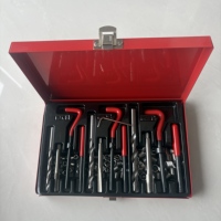 Kit de réparation de filetages 88 pièces, kit d'outils de réparation de filetages avec inserts en fil d'acier inoxydable 304 (Helicoils)