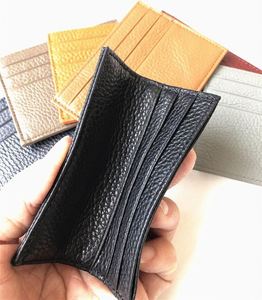 X910-1 Classic Custom Logo Gift Genuine Leather Card Case <b>Wallet</b> Slim Business Bank Id Credit Card Holder for Women - Product Image 4