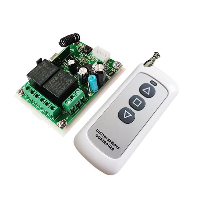 2CH 12~36V 433MHz Wireless Module Receiver and Waterproof Remote Control with 50-100m Range for Garage Gate Home Lighting