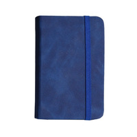Carnet A7 en PU, couverture rigide, bande élastique, haut de gamme, imperméable, de haute qualité, agenda portable, logo personnalisé pour entreprise, cadeau d'affaires