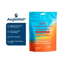 Berberine Yerba Mate Fruitpoeder Drinkstokjes |   Aardbei Açaí smaak |   Dagelijkse Wellness Drank Supplement Non-GMO Clean Label