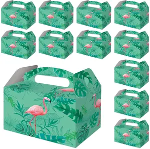 Flamingo Party begünstigt Candy Treat Box Candy Box für Flamingo Themed Geburtstags feier Global Box 12 pcs