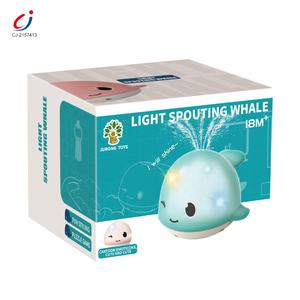 Chengji Baby vasca da bagno LED Light Up Animal Automatic Induction Water Sprinkler Toddler Whale Bath Toy - Product Image 6