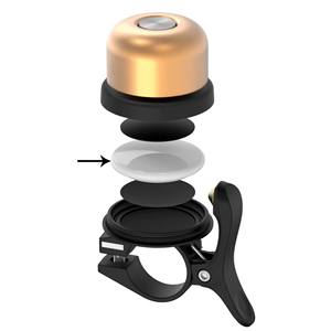 Nuevo Timbre Impermeable Antirrobo para Manillar de Bicicleta de Montaña <span class=keywords><strong>y</strong></span> Carretera con Ranura - Product Image 1