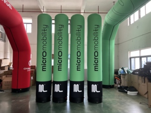 Tragbare, individuell bedruckbare aufblasbare Säule für Messen, direkt vom Hersteller, wiederverwendbar für Einkaufszentrum-Eröffnungen, Markenpromotion, einfache Installation - Product Image 4
