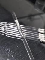 Pipette en verre Pasteur de laboratoire de haute qualité – Pipette en verre jetable de 150 mm, 230 mm, 250 mm avec filtre en fibre ou coton