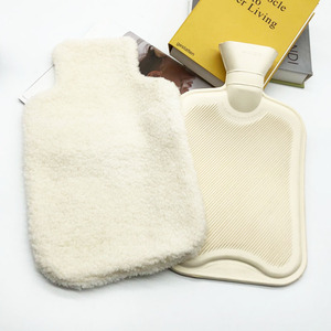 Housse <span class=keywords><strong>polaire</strong></span> en caoutchouc naturel 2l, bouteille d'eau chaude, en molleton, avec couvercle souple, personnalisable avec votre Logo, à réaliser soi-même - Product Image 4