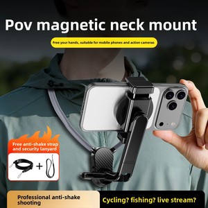 Magnetic Phone Holder with Hanging Neck <strong>Bracket</strong> Anti-Shake Design for Sports &amp; Riding Model H5 - Product Image 2