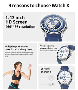 Montre connectée HD Watch X 2024, NFC, étanche IP68, moniteur de santé, suivi de la forme physique, cadran rond, écran AMOLED, montres intelligentes - Product Image 2