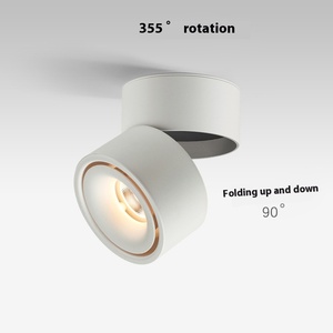 Lumières LED pliantes à angle réglable <span class=keywords><strong>Spot</strong></span> de <span class=keywords><strong>plafond</strong></span> monté en surface moderne pour salon salle à manger salle à manger en aluminium - Product Image 3