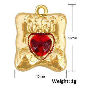 Colgante 2025 DIY: Dijes de Cobre con Perlas de <span class=keywords><strong>Amor</strong></span>, Dijes de Oro con Cierre de Moda para Fabricación de Joyas, Collares y Pulseras, Accesorios de <span class=keywords><strong>Verano</strong></span> - Product Image 5