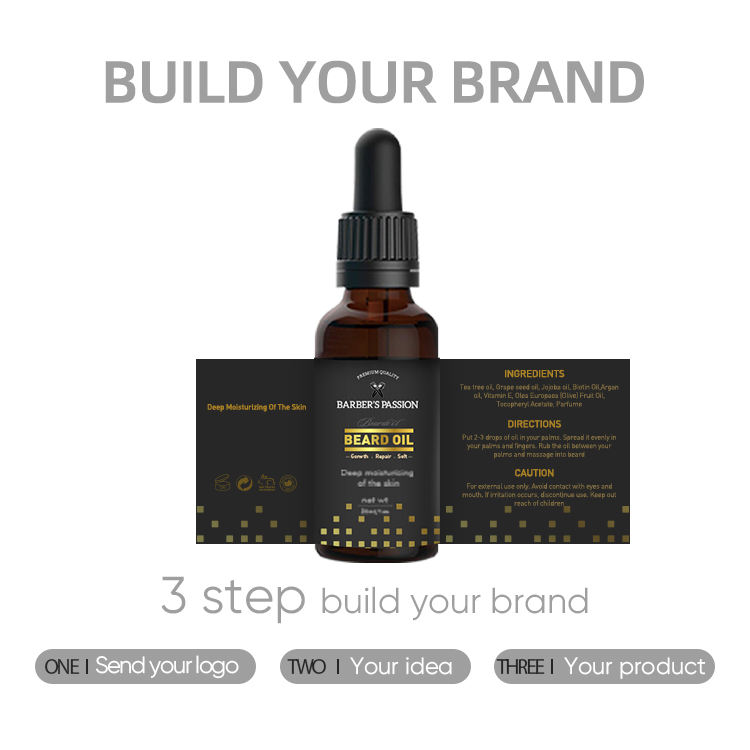 Olio per barba-senza etichetta