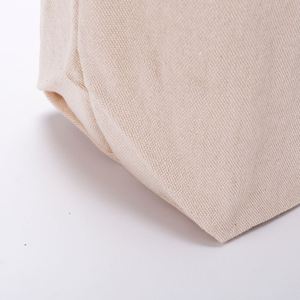 Medium Ribbon Letter Pattern Cotton <b>Canvas</b> Tote <b>Bag</b> Wholesale Custom Printed Logo Recycled <b>Plain</b> Zipper Closure Shoulder Handle - Product Image 5